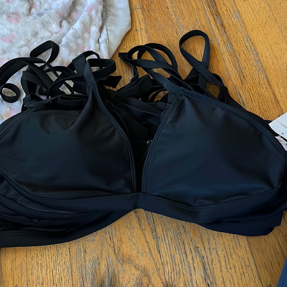Forever 21 plus black swim top